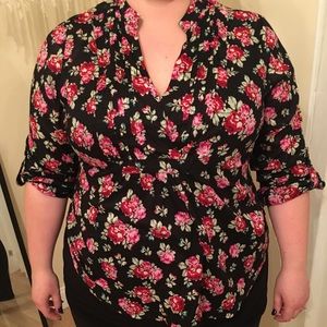 Floral Torrid Blouse - Size 2